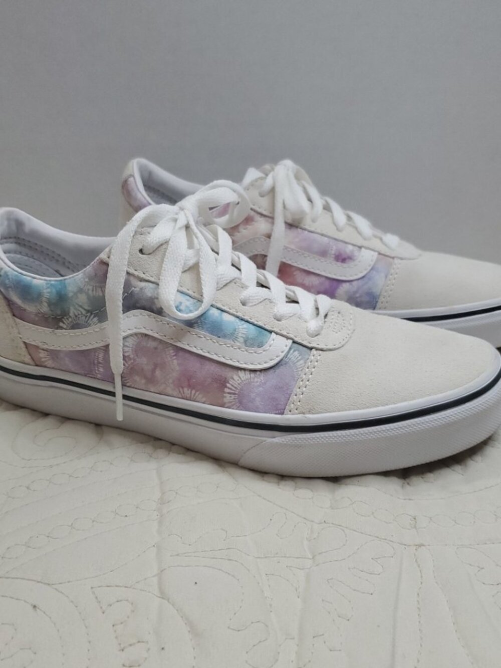 VANS Shoes Womens 5 Tie Dye Low Sneakers Suede Skater 90's Y2K Grunge Beach